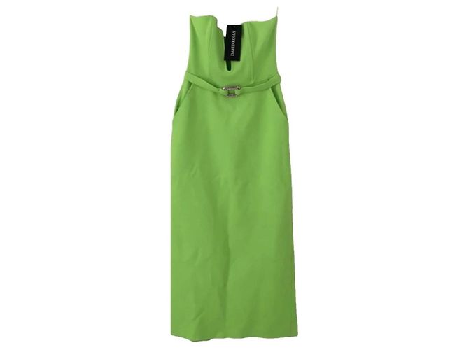 Autre Marque Vestido David Koma de viscose verde