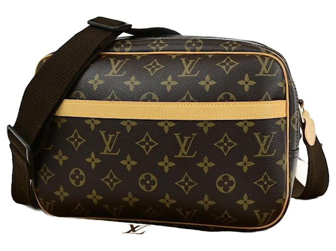 Louis Vuitton Reporter pm Brown Cloth  ref.1861561