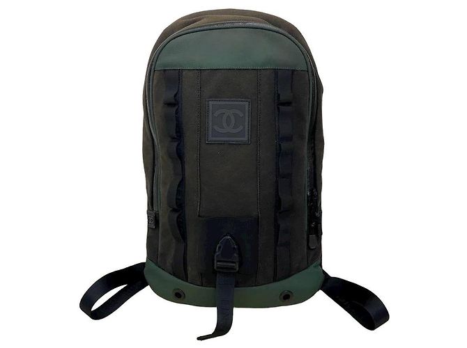 Chanel Sport Rucksack Schwarz Nylon