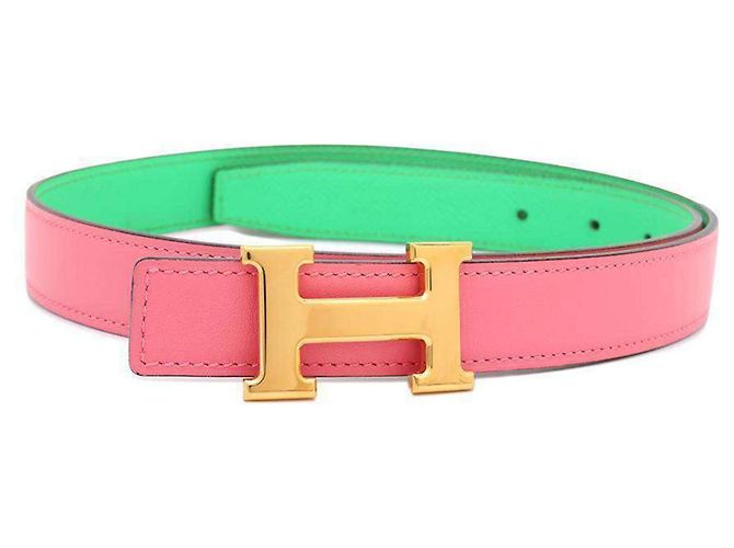 Ceinture réversible Constance d'Hermès Rose