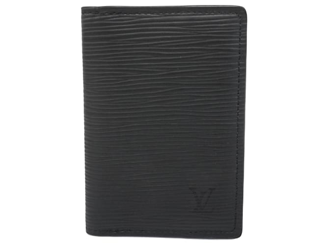 Louis Vuitton Organizer de poche Black Leather  ref.1862178