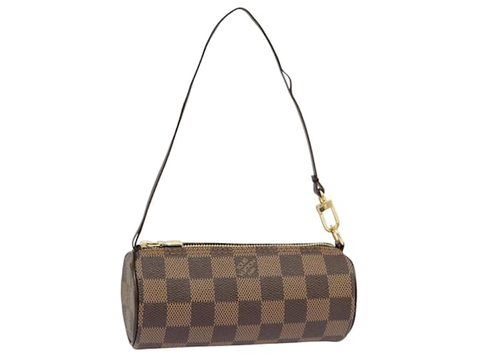 LOUIS VUITTON Pouch Papillon Damier Ebene Auth LV 100600  ref.1862574