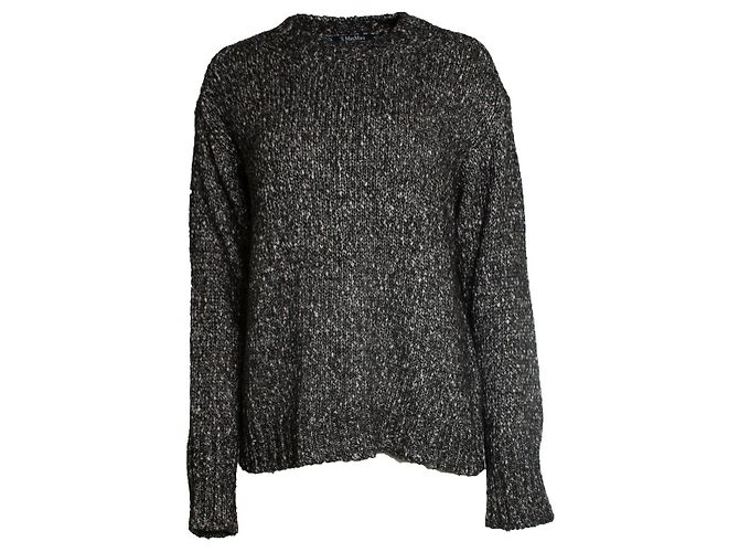 Autre Marque ‘S Max Mara, gestrickter Rundhalspullover Grau 
