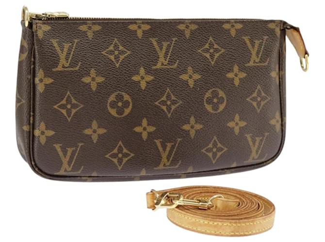 LOUIS VUITTON Monogram Pochette Accessoires Pouch M51980 LV Auth 100615 Cloth  ref.1862716