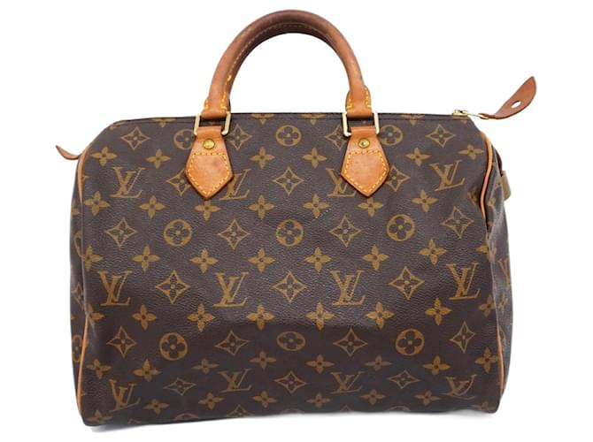 Louis Vuitton Speedy 30 Brown Cloth  ref.1863368