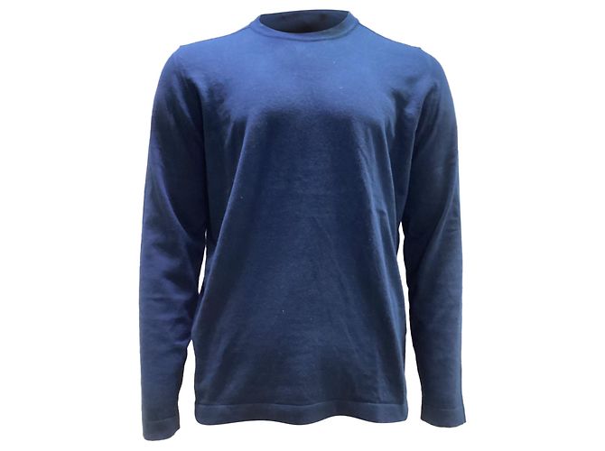 Sudadera de lana azul marino con botones de Stone Island