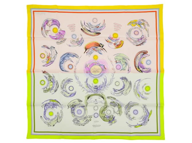 Hermès Foulard Hermes Carre 70 Les Anamorphoses Soie Multicolore  ref.1863892