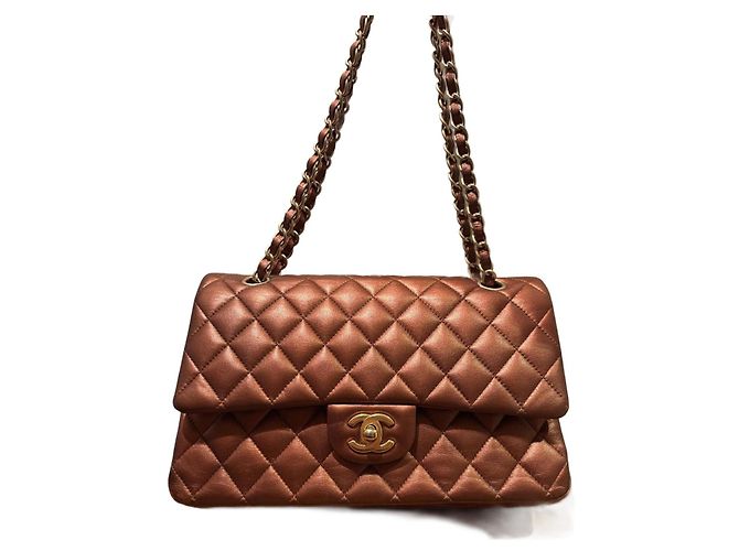 Timeless Chanel Double Flap Rame Pelle