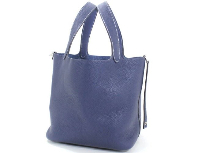 Hermès Bolsa Hermes Picotin Lock Kazak MM Azul
