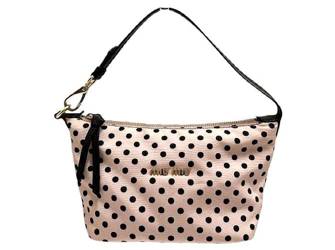Miu Miu Spirit Nylon Handbag 5NE841 Pink Cloth ref.1865300