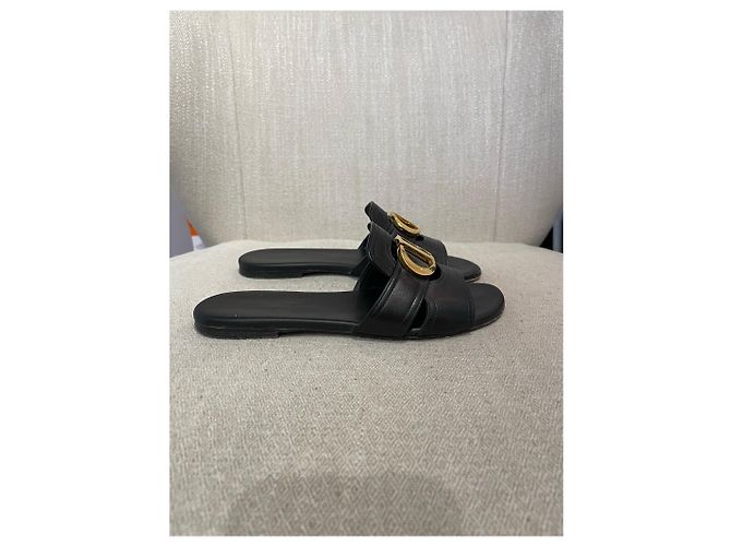 Sandali DIOR T.EU 35.5 Pelle Nero