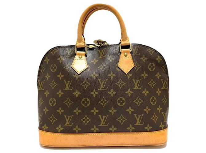 Louis Vuitton Alma Handbag M51130 Brown Cloth  ref.1866636
