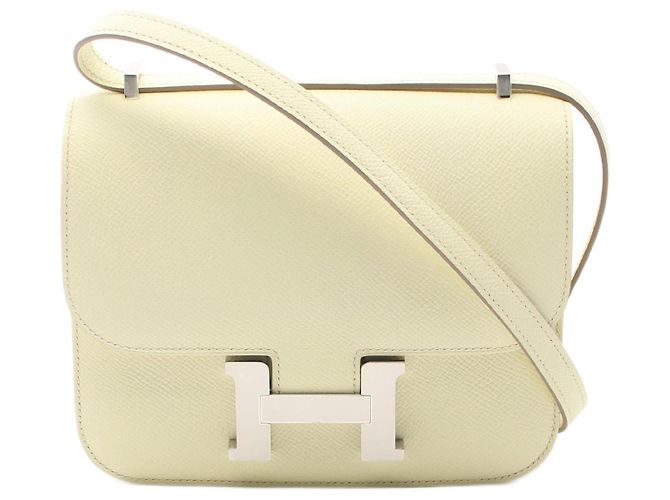Hermès Hermes Constance 3 Mini Leather Shoulder Bag Yellow