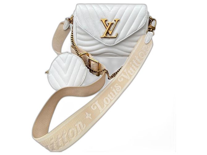 Louis Vuitton Multi Pochette New Wave Blanche Cuir