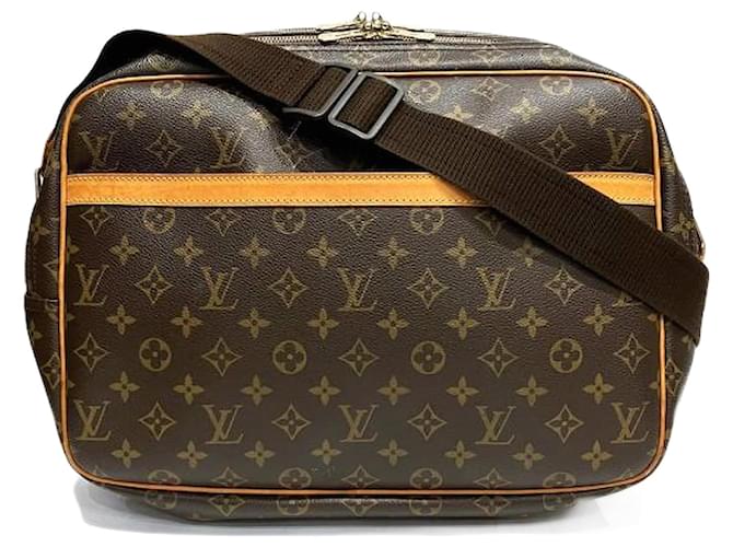 Louis Vuitton Monogram Reporter GM Shoulder Bag Brown Cloth  ref.1868369