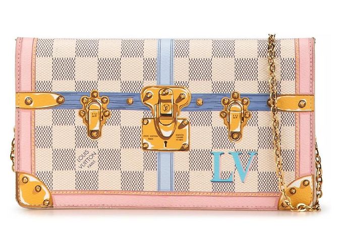 Louis Vuitton Pochette Summer Trunks Damier Azur Bege