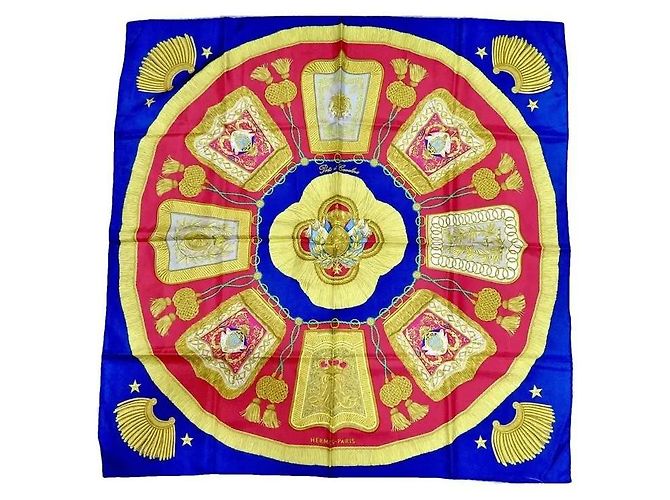 Hermès Seidenschal Poste et Cavalerie 90 Mehrfarben