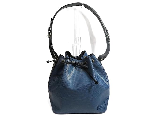 Louis Vuitton Epi Petit Noe Bicolor Blue Shoulder Bag Leather  ref.1870366