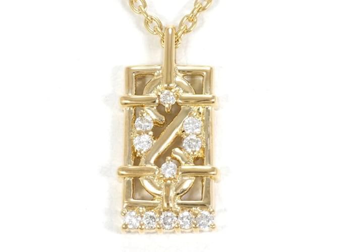 Céline Celine 18K Yellow Gold Diamond Necklace  ref.1870456