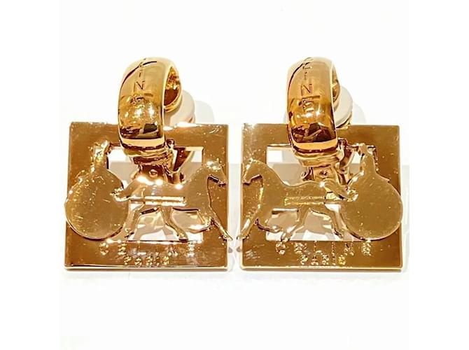 Céline Celine Gold Plated Clip Earrings Golden  ref.1870492