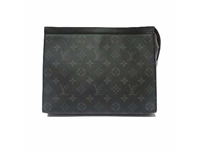 Louis Vuitton Monogram Eclipse Pochette Voyage MM M61692 Black  ref.1870758