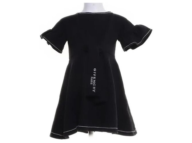 Robe en coton noir Givenchy 8 ans