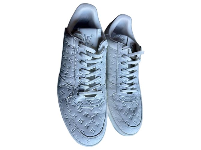 Baskets Louis Vuitton en cuir blanc