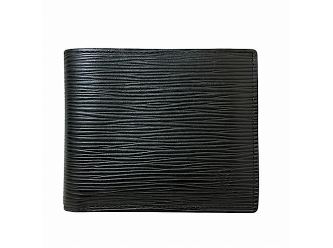 Louis Vuitton Epi Portefeuille Marco NM Bi-fold Wallet Black Leather  ref.1871050