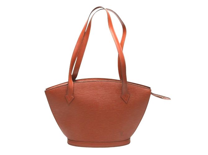 Bolsa tote de couro Epi Louis Vuitton Marrom