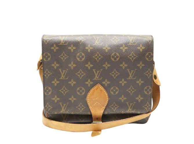 Bolsa de Ombro Monograma Louis Vuitton Marrom