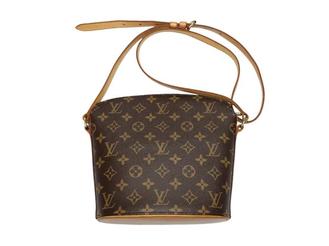 Sac à épaule Drouot Monogram Louis Vuitton Marron Monogramme
