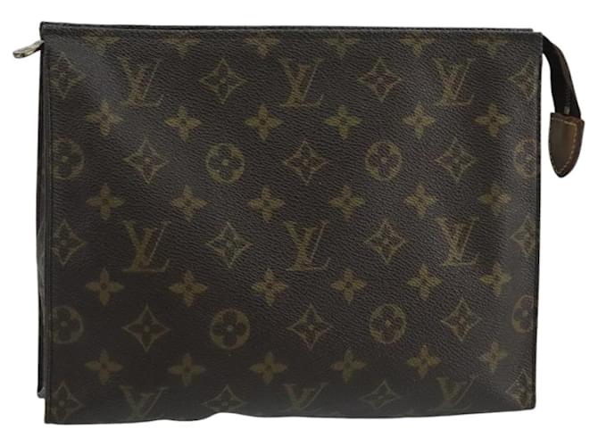 LOUIS VUITTON Monogram Poche Toilette 26 Pouch M47542 LV Auth 100805 Monograma Lona  ref.1872068