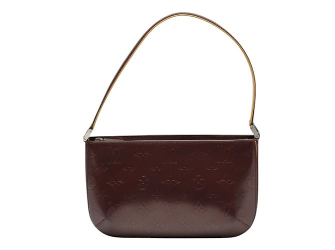 Bolsa de mão Monogram Mat Louis Vuitton Vermelho Roxo Monograma