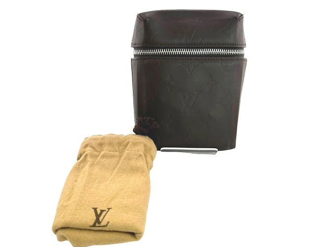 Pochete de couro Monogram Glace Ray da Louis Vuitton Marrom