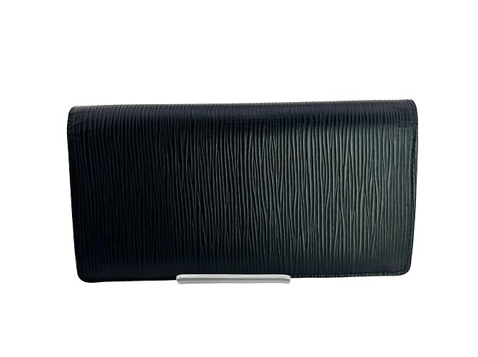 Louis Vuitton Long Wallet in Noir Epi Leather Black