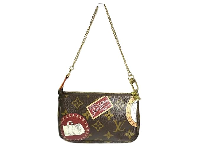 Pochette Acessórios Monograma Louis Vuitton Marrom  ref.1872598