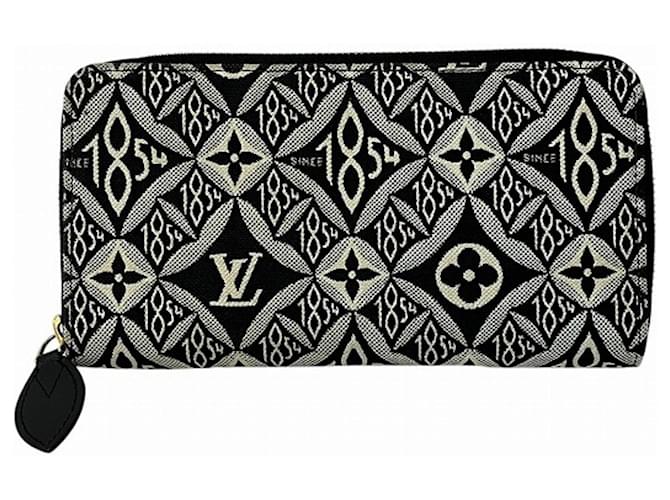 Louis Vuitton Monogram Jacquard Zippy Wallet M80324 Brown Cloth Cloth  ref.1872614