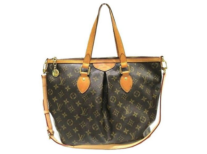 Sac à main Louis Vuitton Monogram Palermo PM M40145 Marron