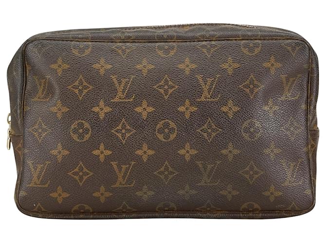 Louis Vuitton Trousse Toilette 28 Brown Cloth  ref.1873383