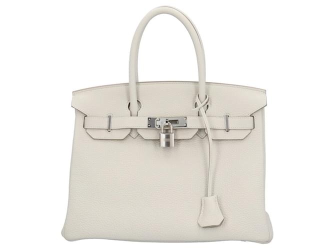 Hermès Birkin 30 White Leather  ref.1873718