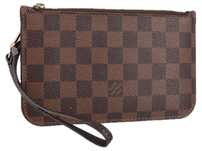 LOUIS VUITTON Poche Neverfull PM Damier Ebene LV Auth 102292  ref.1874249