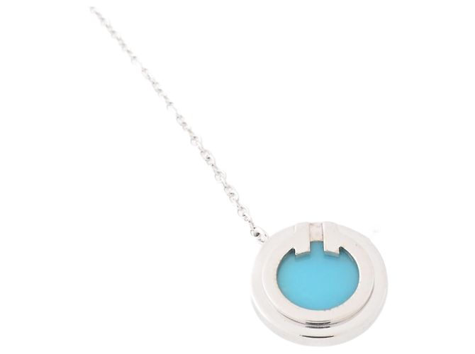 Collar Péndulo Círculo T Turquesa de Tiffany & Co. Dorado
