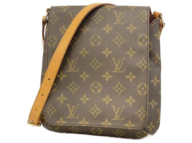 Louis Vuitton Musette Salsa Brown Cloth  ref.1875163