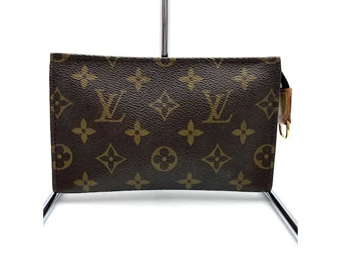 Pochete Monogram Louis Vuitton Marrom Couro envernizado  ref.1875195