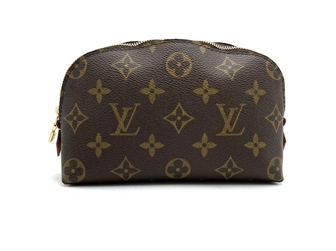 Louis Vuitton Monogram Pochette Tick Pouch Brown Patent leather  ref.1875202
