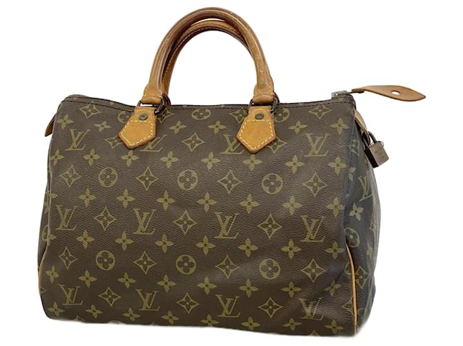 Louis Vuitton Speedy 30 Brown Cloth  ref.1875252
