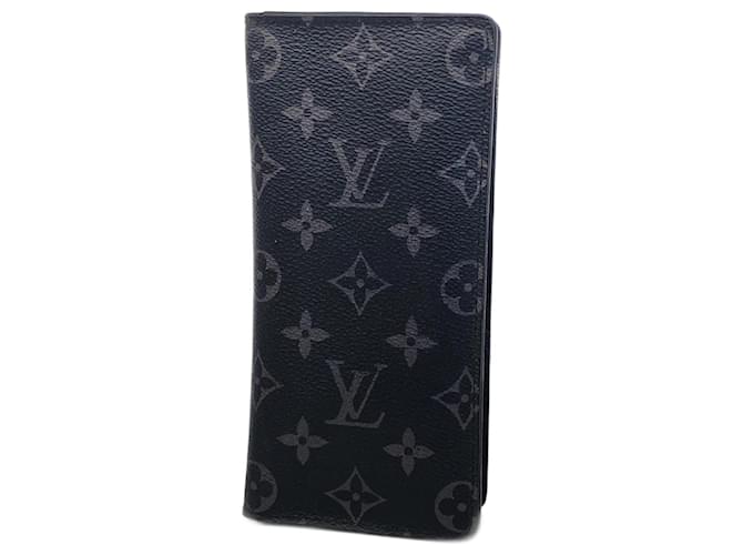 Louis Vuitton Zippy Wallet Vertical Black Cloth  ref.1875263
