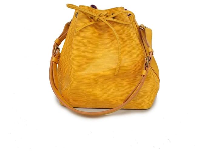Noe Louis Vuitton Petit Noé Yellow Leather  ref.1875284
