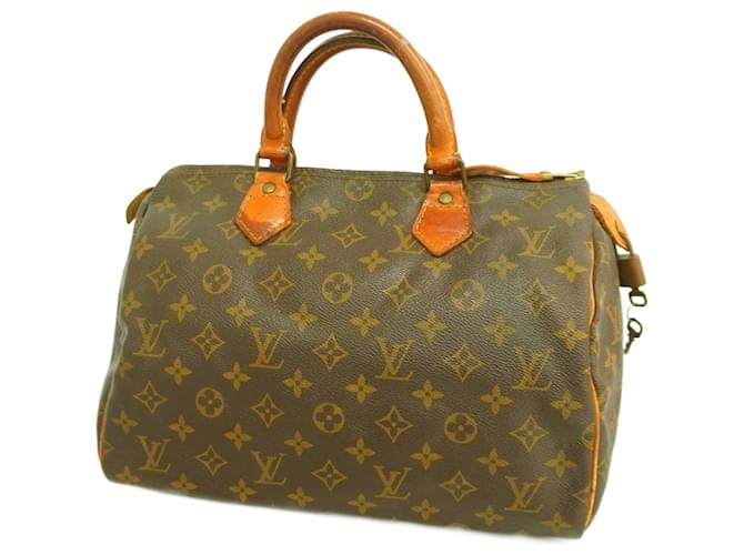 Louis Vuitton Speedy 30 Brown Cloth  ref.1875439