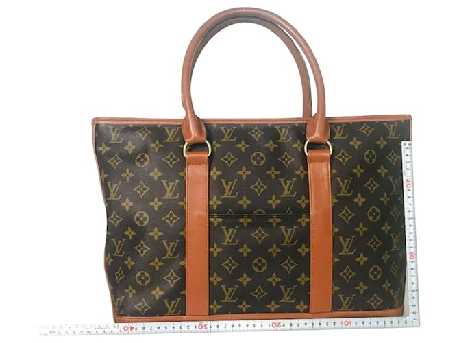 Louis Vuitton Weekend Bag Brown Cloth  ref.1875481